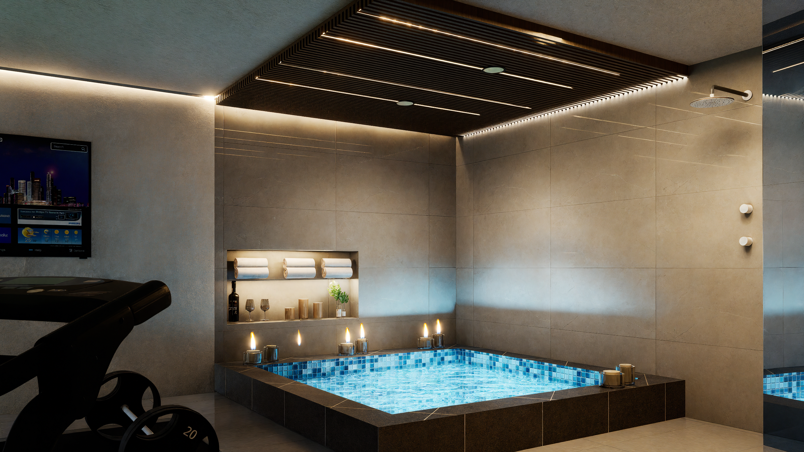 Piscina interior desarrollada por DOGA Constructora